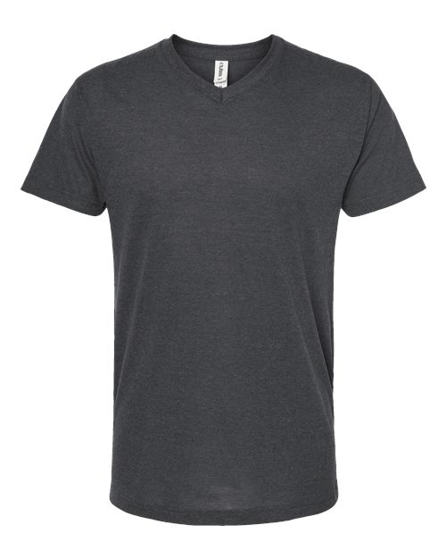 Tultex Men's Poly-Rich V-Neck T-Shirt-1