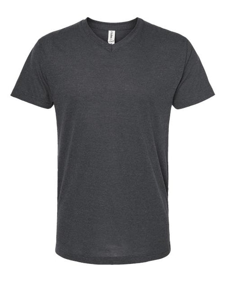 Tultex Men's Poly-Rich V-Neck T-Shirt-1