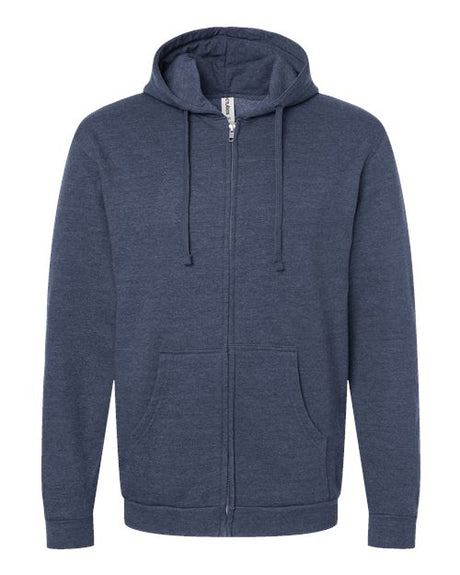 Tultex Men's Full-Zip Hooded Sweatshirt-1