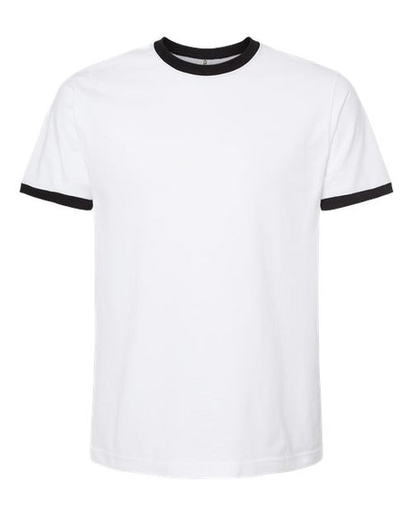 Tultex Men's Fine Jersey Ringer T-Shirt-1