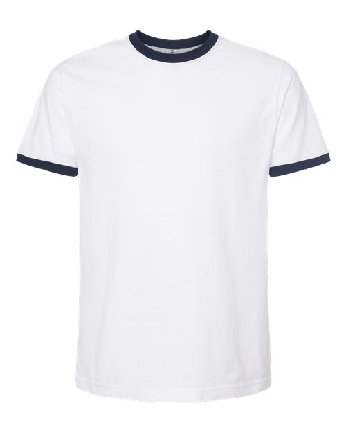 Tultex Men's Fine Jersey Ringer T-Shirt-1