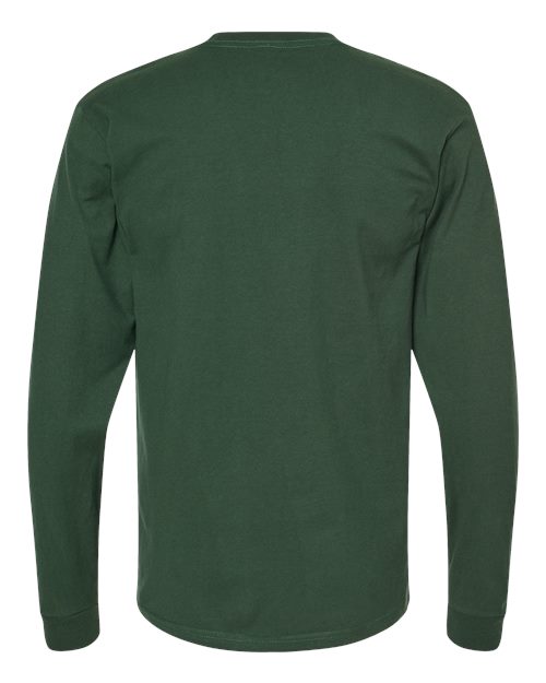 Tultex Men's Heavyweight Jersey Long Sleeve T-Shirt-2