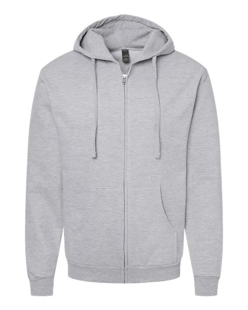 Tultex Men's Full-Zip Hooded Sweatshirt-1