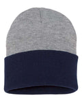Sportsman 12" Color Blocked Cuffed Beanie-1