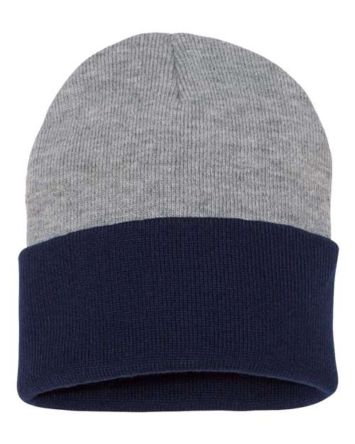Sportsman 12" Color Blocked Cuffed Beanie-1