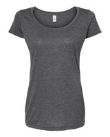 Tultex Women's Poly-Rich Scoop Neck T-Shirt-1