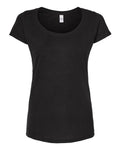 Tultex Women's Poly-Rich Scoop Neck T-Shirt-1