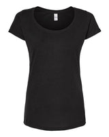 Tultex Women's Poly-Rich Scoop Neck T-Shirt-1