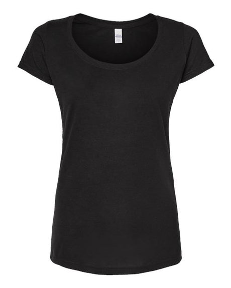 Tultex Women's Poly-Rich Scoop Neck T-Shirt-1