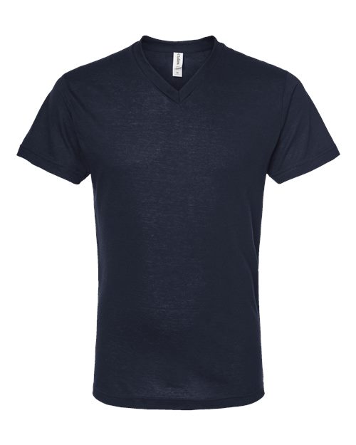 Tultex Men's Poly-Rich V-Neck T-Shirt-1