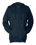 Tultex Men's Beach Full-Zip Hooded Long Sleeve T-Shirt-1