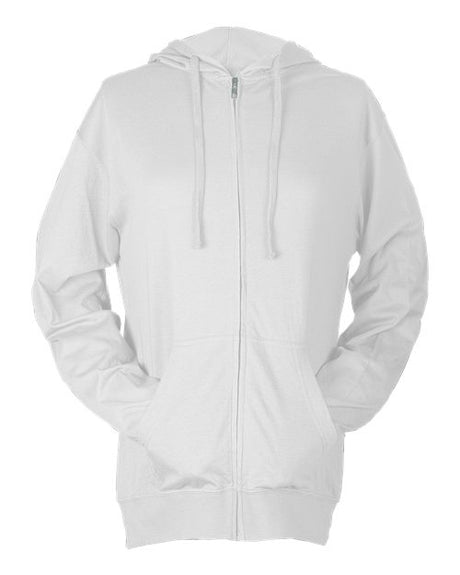 Tultex Men's Beach Full-Zip Hooded Long Sleeve T-Shirt-1