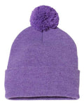 Sportsman 12" Pom-Pom Cuffed Beanie-1