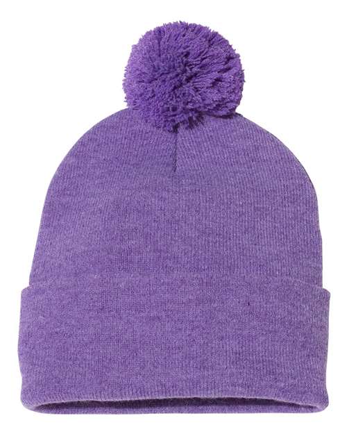 Sportsman 12" Pom-Pom Cuffed Beanie-2