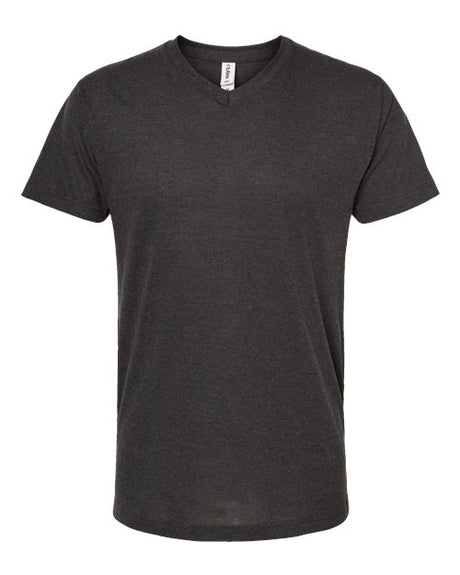 Tultex Men's Poly-Rich V-Neck T-Shirt-1
