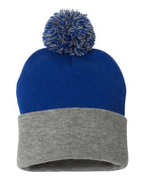 Sportsman 12" Pom-Pom Cuffed Beanie-2