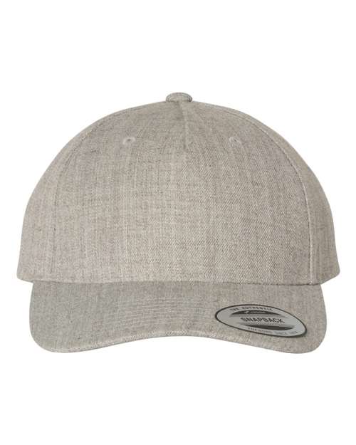 YP Classics Premium Five-Panel Curved Bill Snapback Cap-1