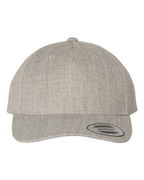 YP Classics Premium Five-Panel Curved Bill Snapback Cap-1