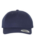 YP Classics Premium Five-Panel Curved Bill Snapback Cap-1