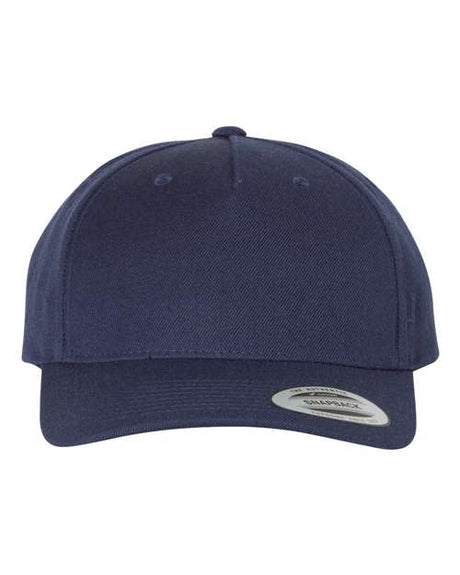 YP Classics Premium Five-Panel Curved Bill Snapback Cap-1