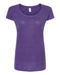 Tultex Women's Poly-Rich Scoop Neck T-Shirt-1