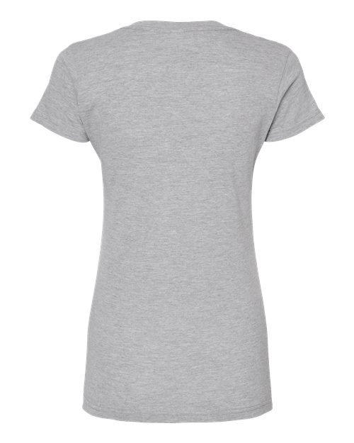 Tultex Women's Fine Jersey V-Neck T-Shirt-2
