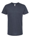 Tultex Men's Poly-Rich V-Neck T-Shirt-1