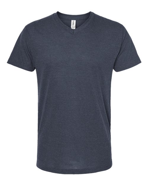 Tultex Men's Poly-Rich V-Neck T-Shirt-1
