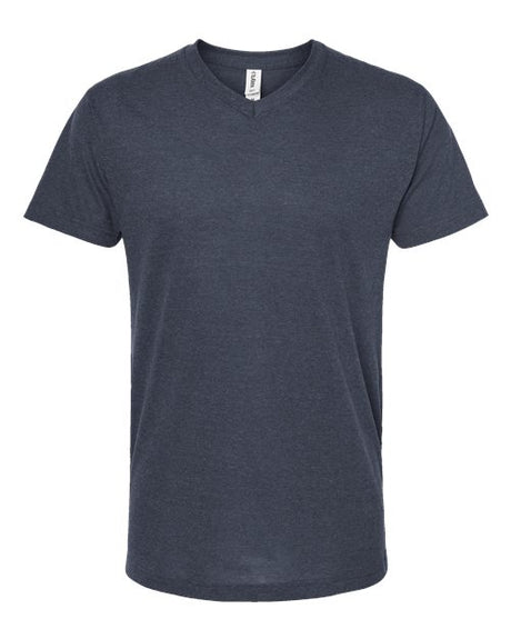 Tultex Men's Poly-Rich V-Neck T-Shirt-1