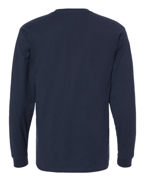 Tultex Men's Heavyweight Jersey Long Sleeve T-Shirt-2