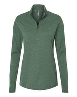 adidas Women's 3-Stripes Quarter-Zip Sweater Pullover-1