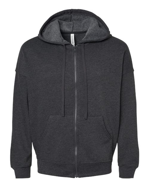 BELLA + CANVAS Men's Sponge Fleece DTM Full-Zip Hoodie Sweatshirt-1