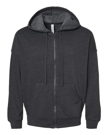 BELLA + CANVAS Men's Sponge Fleece DTM Full-Zip Hoodie Sweatshirt-1