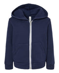 BELLA + CANVAS Toddler Sponge Fleece Full-Zip Hoodie Sweatshirt-1