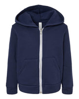 BELLA + CANVAS Toddler Sponge Fleece Full-Zip Hoodie Sweatshirt-1