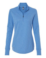 adidas Women's 3-Stripes Quarter-Zip Sweater Pullover-1