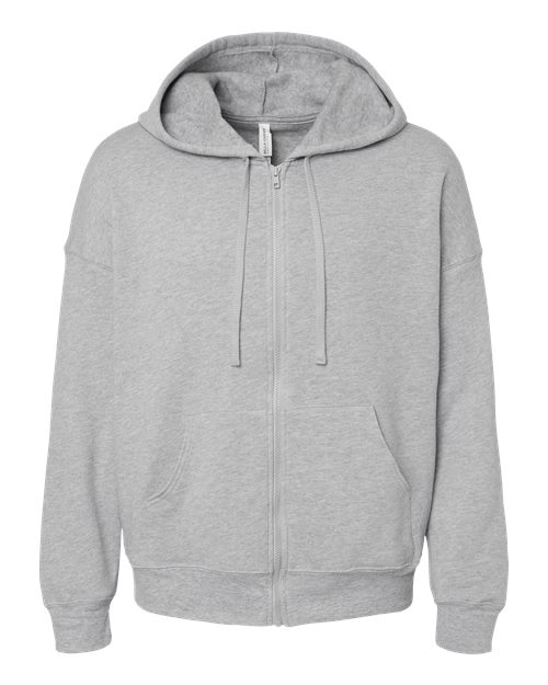 BELLA + CANVAS Men's Sponge Fleece DTM Full-Zip Hoodie Sweatshirt-1