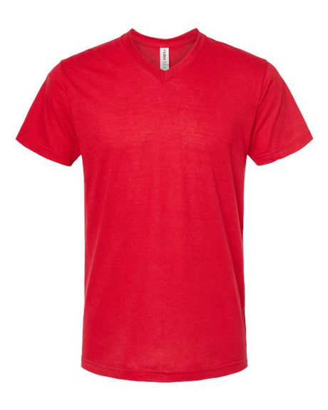Tultex Men's Poly-Rich V-Neck T-Shirt-1