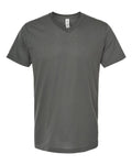 Tultex Men's Poly-Rich V-Neck T-Shirt-1