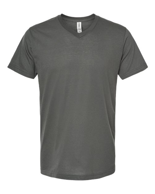 Tultex Men's Poly-Rich V-Neck T-Shirt-1