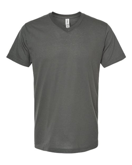 Tultex Men's Poly-Rich V-Neck T-Shirt-1