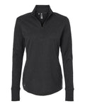 adidas Women's 3-Stripes Quarter-Zip Sweater Pullover-1