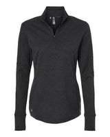 adidas Women's 3-Stripes Quarter-Zip Sweater Pullover-1