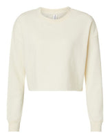 Independent Trading Co. Women's Lightweight Crop Crewneck Sweatshirt-1