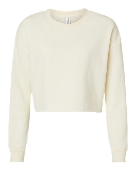 Independent Trading Co. Women's Lightweight Crop Crewneck Sweatshirt-1