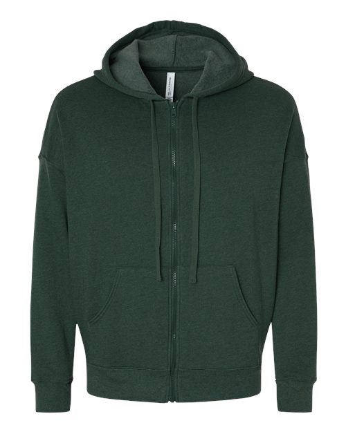 BELLA + CANVAS Men's Sponge Fleece DTM Full-Zip Hoodie Sweatshirt-1