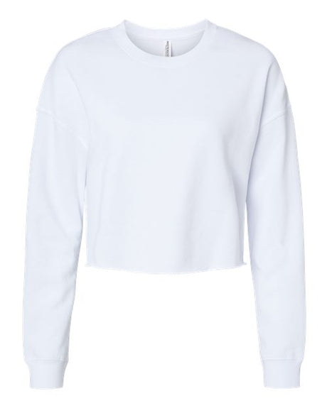 Independent Trading Co. Women's Lightweight Crop Crewneck Sweatshirt-1