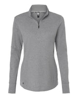 adidas Women's 3-Stripes Quarter-Zip Sweater Pullover-1