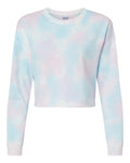 Independent Trading Co. Women's Lightweight Crop Crewneck Sweatshirt-1