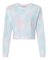 Independent Trading Co. Women's Lightweight Crop Crewneck Sweatshirt-1